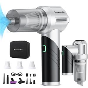 Tianyueweilai Aspirapolvere Senza Fili Auto Aspirabriciole: 15000PA Portatile 90° Aspirapolvere per Auto- 6000mAh Potente Aspiratore con 3 HEPA Filtri - Mini Aspirazione Ricaricabile Tipo-C per Ufficio Casa Animali