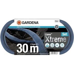 Gardena Liano Xtreme 1/2 pollici, set da 30 m: tubo da giardino in tessuto molto robusto, per rubinetti interni, con tubo interno in PVC, peso ridotto, resistente alle intemperie (18477-20)