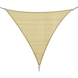 Outsunny Tenda Parasole Esterno Protezione Solare Triangolare Tenda Impermeabile a Vela Ottone 3x3x3m