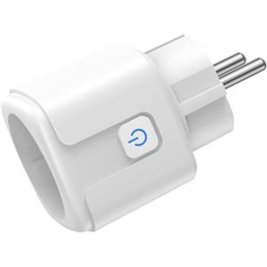 FAYIBUY Presa Intelligente WiFi, Presa Smart WiFi 16A 3680W, Smart Plug compatibile con Alexa e Google Home, Monitoraggio Energia | App Controllo Remoto | Controllo Vocale | Timer (Bianco)