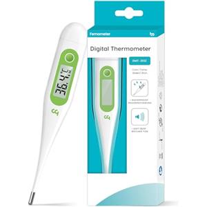 femometer Febbre Termometro digitale per bambini, letture accurate e veloci, sonda impermeabile, verde