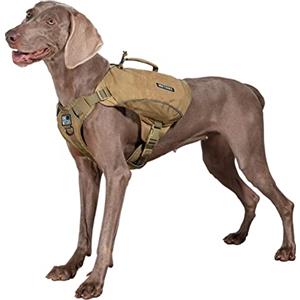 OneTigris CAMELUS - Zaino per cani da campeggio, escursionismo, taglia M/L, taglia M, marrone coyote