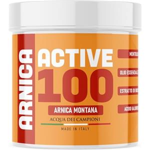 ACQUA DEI CAMPIONI Active 100 Gel Arnica per Cavalli Uso Umano Extra Forte, Pomata Rinfrescante per Massaggi Locali Muscoli e Articolazioni, 100% Naturale, Formato Grande e Conveniente - Acqua dei Campioni (600 ML)