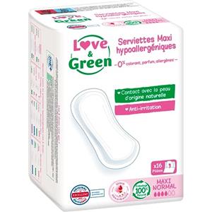 Love & Green Tovaglioli certificati Ecolabel & ipoallergenici 
