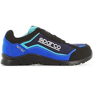 Sparco Nitro Scarpe Antinfortunistiche da Lavoro, Unisex - Adulto, Nero/Blu, 45 EU