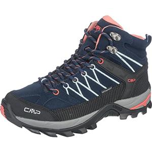 CMP Rigel Mid Wmn Trekking Shoes Wp, Scarpe da trekking Donna, B Blue Giada Peach, 39 EU