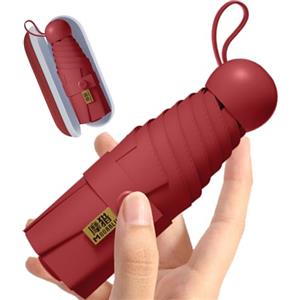 Moorrlii Ombrello da Viaggio Piegevole Mini per Borsa - Protezione UPF 50+ dal Sole e dalla Pioggia, Design Compatto Leggero e Antivento, Adatto per Tasca o Borsa, Ombrello Portatile da Borsetta per Pendolari