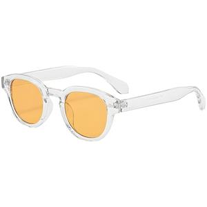 LHSDMOAT Occhiali da sole sportivi ovali vintage Depp stile anni '70 da uomo donna, occhiali da sole moda UV400 colorati per viaggi di festa alla guida