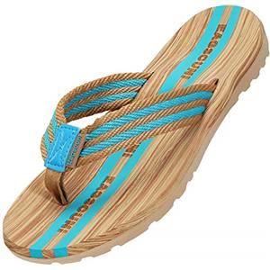 Eagsouni Infradito Uomo Donna Sandali Flip Flops Pantofole Ciabatte da Mare per Spiaggia e Piscina Estate Scarpe da Casa, Blu Mare, 40 EU