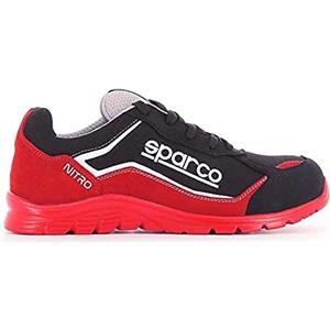 Sparco Scarpe Antinfortunistici Da Lavoro, Multicolore (Rosso / Nero), 39 EU, 1 Pezzo