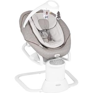 GRACO All Ways Soother Sdraietta e dondolo 2 in 1, dalla nascita a circa 6 mesi (9 kg), colore Beige fantasia Little Adventures