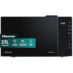 Hisense Microonde H23MOBS5H4, cavità 23L, apertura porta a sinistra, display LED touch, 8 funzioni, 800W