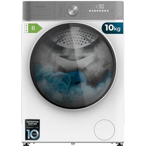 Cecotec Lavatrice Asciugatrice Carico frontale 10-6 Kg Bolero Wash&Dry 10680 Inverter B. 1400 giri/min, 16 programmi, motore Inverter Plus, SteamMax, OnSmart, Fuzzy Logic, SpaCare e rilevatore di