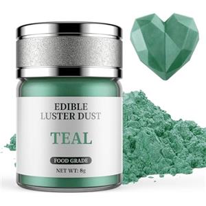 Waysroma Glitter Commestibili Verde Acqua, Waysroma Glitter Commestibili per Torte Glitter Commestibili per Drink Colorante Alimentare in Polvere per Cupcakes, Fondente, Cioccolato, Pasqua Biscotti (8g)