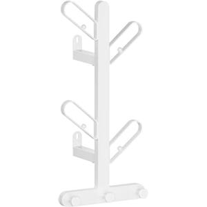 SONGMICS HOME Appendiabiti da Parete, Attaccapanni da Muro a Forma di Ramo, con 7 Ganci, Blocchi Sferici, per Vestiti, Cappelli, Borse, Bianco Perla RCR035W01