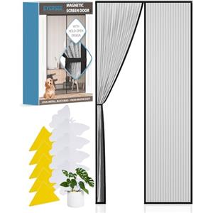 EVERSEE Zanzariera Magnetica Porta Zanzariere Magnetiche (100x210) Nero
