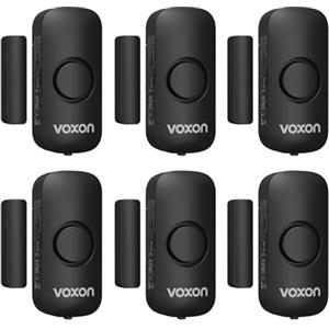 VOXON Sensore di Allarme per Porte e Finestre, 100 dB Sirena Allarme Casa Senza Fili, Sistema Antifurto Magnetico Wireless, Allarme Porta Ingresso Adatto per Casa, Negozio, Ufficio, Garage (6 pezzi)