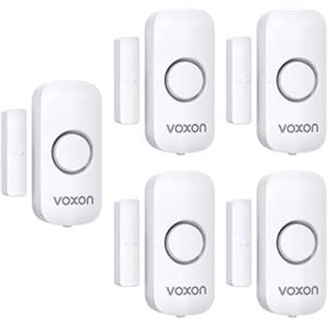 VOXON Sensore di Allarme per Porte e Finestre, 100 dB Sirena Allarme Casa Senza Fili, Sistema Antifurto Magnetico Wireless, Allarme Porta Ingresso Adatto per Casa, Negozio, Ufficio, Garage (5 pezzi)