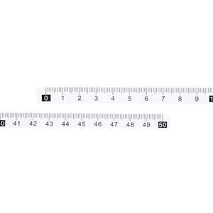 PATIKIL Righello Adesivo, 5pz 50cm Nastro Rinforzato Nastro Misurazione Nastro Adesivo Impermeabile per Banco Lavoro Macchina Cucire Tavolo Disegno, Bianco
