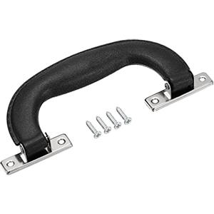 QUARKZMAN Bagagli Maniglie, 151mm/5,94 pollici Plastica Tirare Maniglia Valigia Custodia Sostituzione Maniglie con Viti per Custodia Valigia Cassetta Attrezzi, Nera