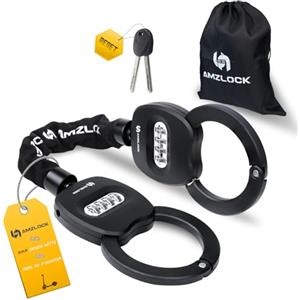 AMZLOCK Lucchetto Monopattino Elettrico, Catena Moto Antifurto, Lucchetti a Catena con Funzione di Cambio e Recupero del Codice, Accessori per Monopattino Elettrico e Biciclette Elettriche