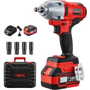 TEENO Avvitatore a Impulsi a Batteria da 600 N.m 20V, Mandrino 13mm (1/2