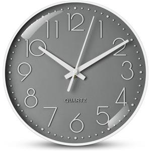 Aolso Orologio Da Parete Moderno, Orologio Da Parete Circolare Digitale, Orologio Da Parete Silenzioso, Creativo Design Orologio Da Muro Al Quarzo, 8 Pollici/20 Cm Diameter