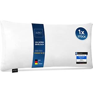 LILENO HOME Cuscino in microfibra 40 x 80 cm (imbottitura 450 g), lavabile fino a 95 gradi, con chiusura lampo, cuscino 40 x 80 cm come imbottitura per cuscino per letto - Cuscino decorativo per