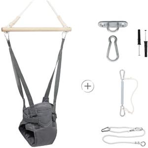 MAMOI® Altalena per bambini da porta, Dondolo neonati da interno, Saltarello neonato da casa, Altalene salterello di cotone, Jolly jumper baby a partire da 6 mesi
