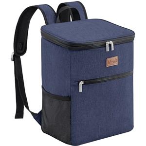 Lifewit Zaino Termico 24L (30 Lattine), Borsa Frigo Zaino Grande, Zaino porta Pranzo Ufficio per Uomini Donne, Zaini da Picnic Portatile per Spiaggia/Barbecue/Campeggio/Viaggi, Blu Scuro