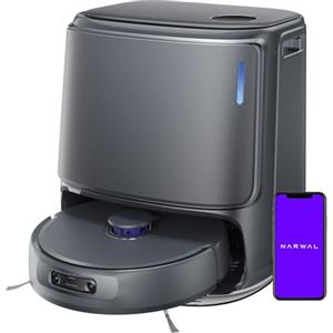 NARWAL Freo Z Ultra Robot Aspirapolvere e Lavapavimenti con Doppi Chip AI e Twin AI Dodge, Evitamento degli ostacoli AI Ultra-Preciso, Aspirazione 12000 Pa, Spazzola a Rullo Avvolgente Anti-pelo 2.0