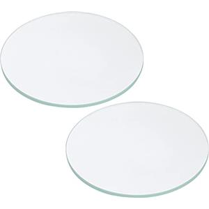 PATIKIL Torcia Vetro Obiettivo 2.36x0.08 Dia, 2pz Lucido Bordo per LED Luce Sorgente, Portatile Torcia Elettrica Sostituzione, Trasparente