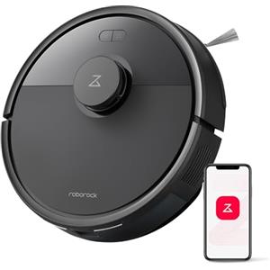 roborock Q7 L5 Robot Aspirapolvere e Mocio, doppio sistema anti-groviglio, aspirazione HyperForce da 8.000 Pa, zona di non accesso intelligente, prestazioni di livello base,nero
