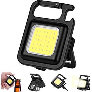Flintronic Mini Lampada da Lavoro Portachiavi, 1 Pezzi COB Lampade di ispezione Impermeabile, Flintronic Mini Inspektionsleuchten, Quadrat