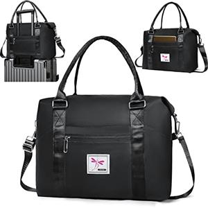 Flintronic Borsa da Viaggio Pieghevole, Borsa da Viaggio Donna Grande, Borsone Palestra, Borsa Sportiva da Palestra Impermeabile e Capacità, con Cerniera per Palestra Shopping Viaggi