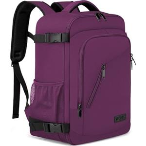 WENIG Zaino per Ryanair 40x20x25 Zaino da Viaggio Donna Bagaglio a Mano Zaino da Viaggio Aereo Borse da Cabina per Voli 14 Pollici Zaino Porta Pc con Caricatore USB per Scuola Trekking Lavoro Viola