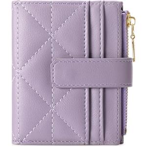 FALAN MULE Portafoglio da Donna in pelle, Portafogli Donna Piccoli con blocco RFID, con Cerniera Coin Grande Capacità Mini Portamonete
