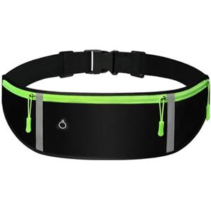 Flintronic Marsupio Sportivo, Marsupio Running, Cintura da Corsa Impermeabile Cintura Palestra Per Ciclismo Jogging Fitness Adatto per Telefoni Fino a 7,5 Pollici (Nero)