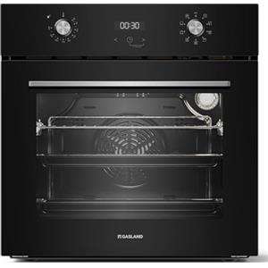 GASLAND ES609321DGB - Forno Elettrico da Incasso, Acciaio Inox, 70L, 9 Funzioni, Aria Calda 3D, Triplo Vetro, Blocco Bambini, Nero