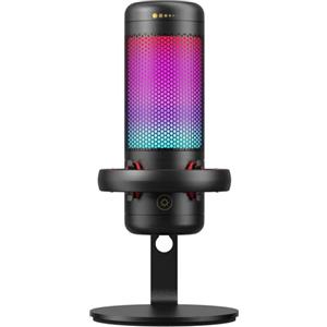 TONOR TC320 Microfono Gaming USB con RGB/Controllo Guadagno, Mute Touch per Streaming, Podcast, Registrazione, Twitch/YouTube/Discord, Microfono a Condensatore per PC con Supporto Mac/PS4/PS5/NS Nero