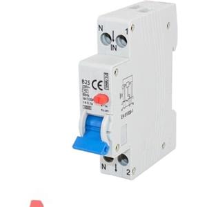 Blendend Interruttore differenziale 1 polo B 16A 30mA tipo AC con protezione da sovraccarico, ideale per sicurezza elettrica in abitazioni.