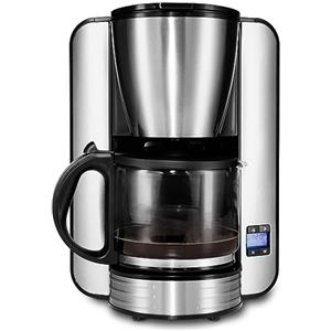 MEDION MD 16230 Independiente - Cafetera (Independiente, Cafetera de filtro, 1,5 L, 1080 W, Negro, Acero inoxidable)