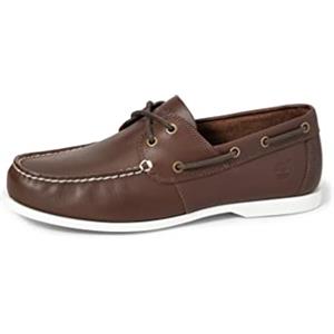 Timberland Cedar bay (Wide Fit), Scarpe da Barca, Uomo, Marrone (Dark Brown Pull Up), 43 EU