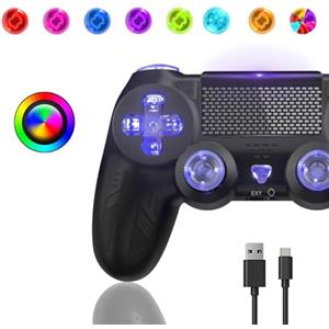 FOIRCEADAL Wireless Remote Controller for Ps-4 Turbo Touch Pad Joystick