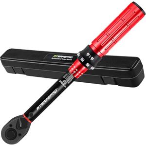 ATsafepro Chiave Dinamometrica 1/4'', Chiave Dinamometrica 3-25 Nm / 44,3-221,3 lbf·in, Precisione ±3%, Bidirezionale, 72 Denti, per Manutenzione Bici e Moto