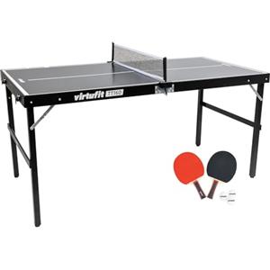VirtuFit Mini tavolo da ping pong TT160 - con 2 racchette e 3 palline, tavolo da ping pong - rete inclusa