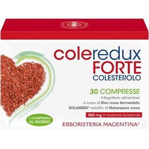Coleredux Forte - Integratore alimentare per il controllo del colesterolo con Riso rosso fermentato e estratti vegetali - 30 Compresse