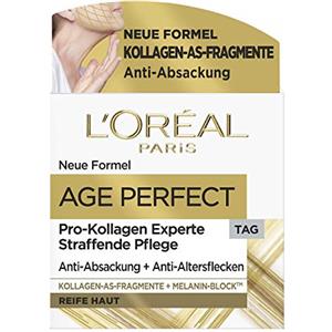 L'Oreal Paris L'Oréal Paris Cura diurna rassodante, anti-invecchiamento contro le macchie dell'età, per pelli mature, con frammenti AS di collagene, esperto di collagene Age Perfect Pro, 50 ml