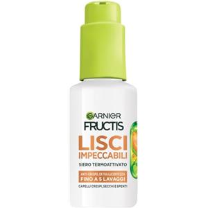 Garnier Fructis Siero Termoprotettore, Per Capelli Lisci e Lucenti a Lungo, Resistenti all'Umidità, Trattamento Lisciante alla Cheratina Vegetale e Olio di Argan, Lisci Cheratina, 50 ml