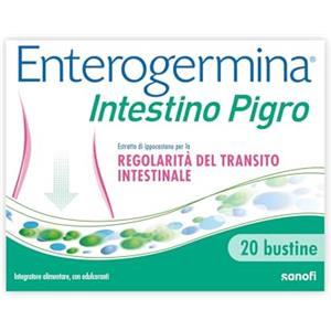 Enterogermina Intestino Pigro, Fermenti Lattici Probiotici, Prebiotici per Adulti - Integratori a base di Probiotici ed Estratti Vegetali per Stitichezza (20 Bustine Gusto Frutti di Bosco)